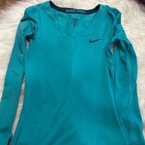 Nike Women's Aqua Long Sleeve Top
